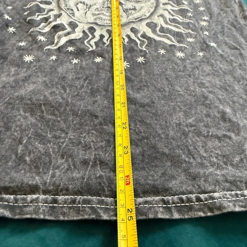 Sublime Graphic Tee Gray Acid Wash Short Sleeve Crew Neck T-Shirt - Picture 2 of 6